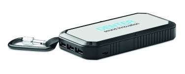 Logotrade reklamprodukter bild: Powerbank solcell  8000 mAh