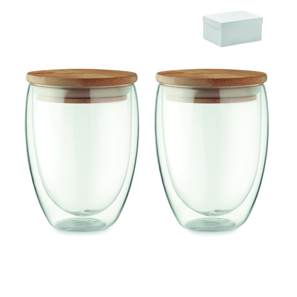 Logotrade presentreklam bild: Set med 2 glas i box