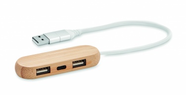 Logotrade profilprodukter bild: USB-hubb med 3 portar