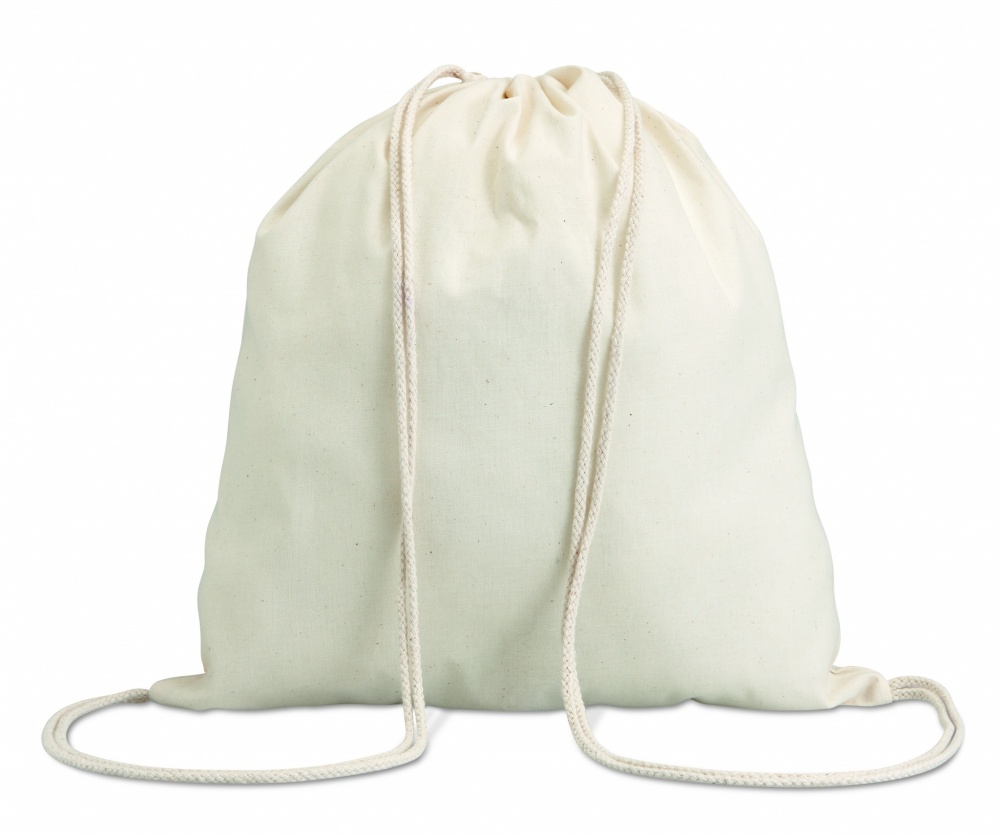 Logotrade presentreklam bild: Bomull 100 gsm drawstring bag