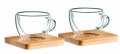 Espresso set i glas, Transparent