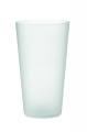 Reusable event cup 500ml, Genomskinlig Vit