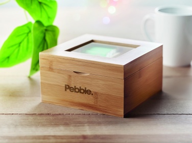 Logotrade kampanjprodukter bild: Teabox i bambu