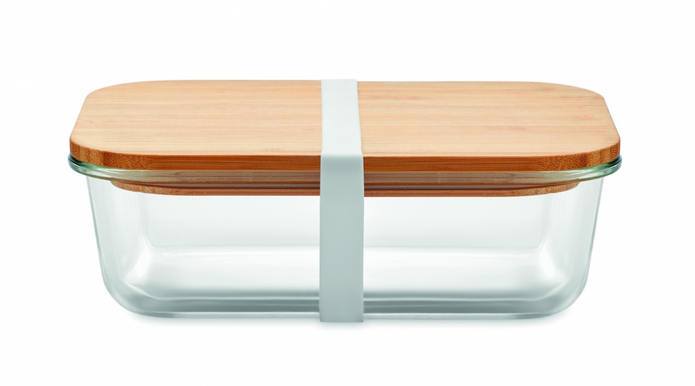 Logotrade profilprodukter bild: Lunchbox i glas/bambu