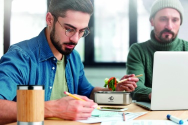 Logotrade kampanjprodukter bild: Lunchbox i rostfritt stål