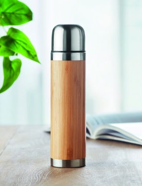 Logotrade profilprodukter bild: Thermos med bambu 400ml CHAN BAMBOO