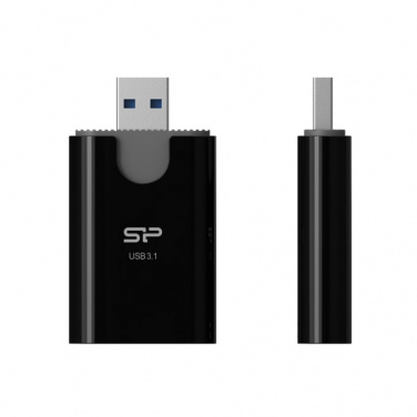 Logotrade kampanjprodukter bild: MicroSD- och SD-kortläsare Silicon Power Combo 3.1