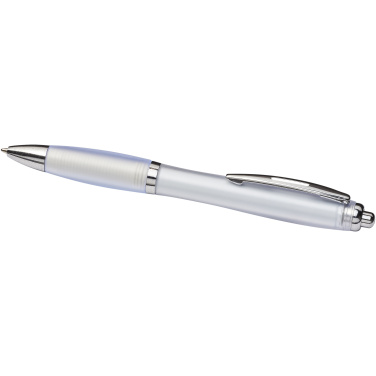 Logotrade profilprodukter bild: Curvy ballpoint pen with frosted barrel and grip