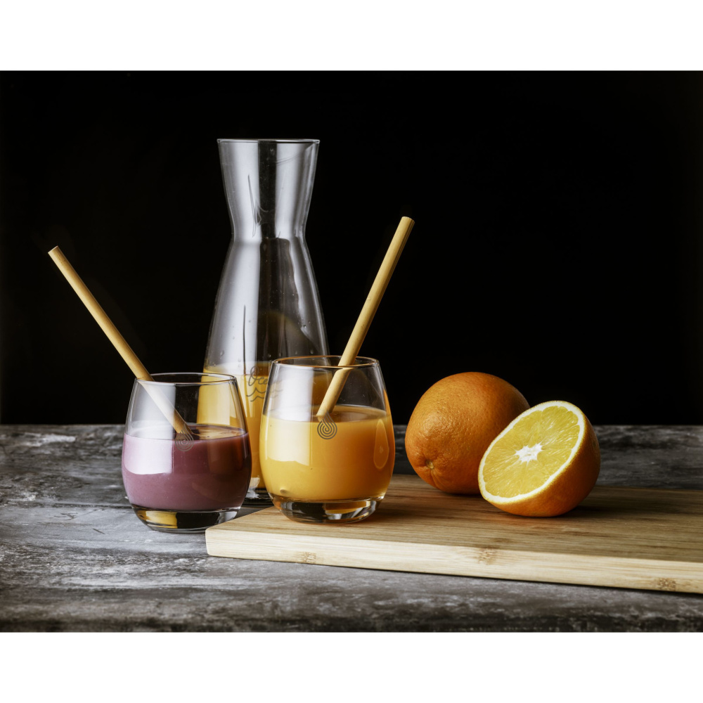 Logotrade profilprodukter bild: ECO Bamboe Straw Set bambu sugrör