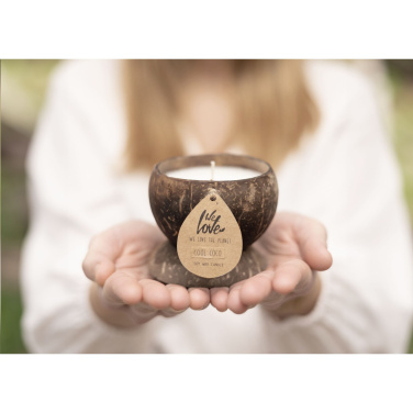 Logotrade reklamprodukter bild: Vi älskar The Planet Coconut Candle