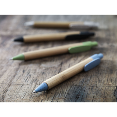 Logotrade reklamprodukter bild: Bamboo Wheat Pen vete halm kulspetspenna