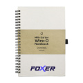 Mjölkkartong Wire-O-papper Notebook A5, beige