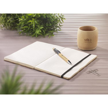 Logotrade profilreklam bild: Bambu Journal Naken Spine Paper Notebook A5