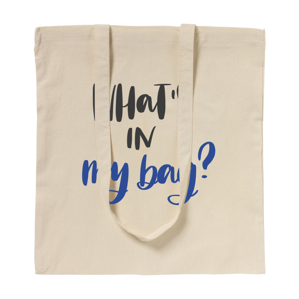 Logotrade reklamprodukter bild: ShoppyBag (100 g/m²) bomullspåse med långa handtag