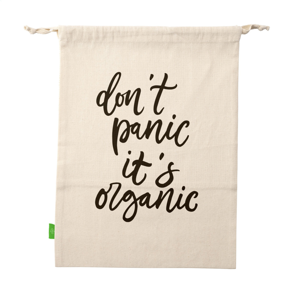 Logotrade profilreklam bild: Natura Organic GOTS Mesh Bag (120 g/m²) fruktpåse