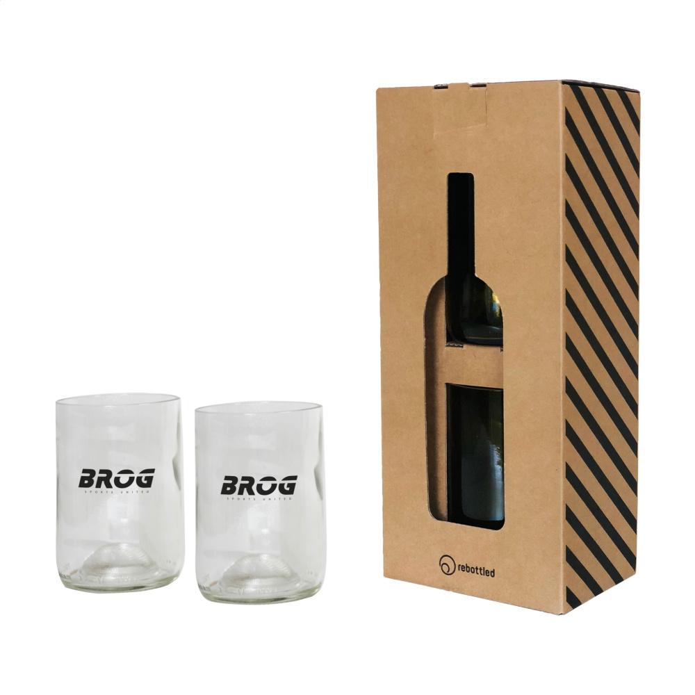 Logotrade presentreklam bild: Rebottled® Tumbler 2-pack dricksglas