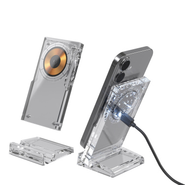 Logotrade profilprodukter bild: Magcharge 15W magnetiskt trådlöst laddningsstativ
