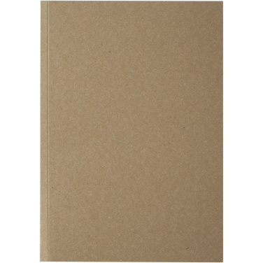 Logotrade profilreklam bild: Novella Austen A5 anteckningsbok med återvunnet mjukt omslag med kraftpapper, 100 ark