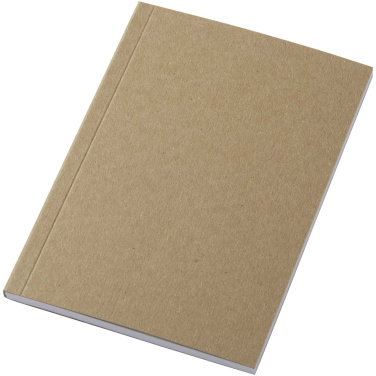 Logotrade presentreklam bild: Novella Austen A6 anteckningsbok med återvunnet mjukt omslag med kraftpapper, 50 ark