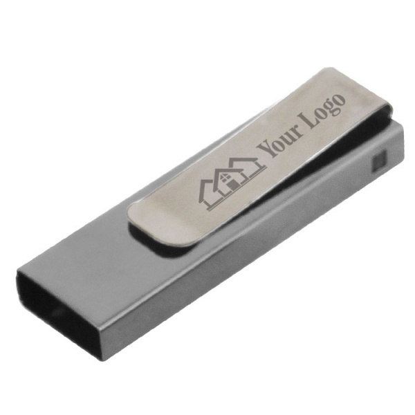 Logotrade kampanjprodukter bild: Metall-USB-minne