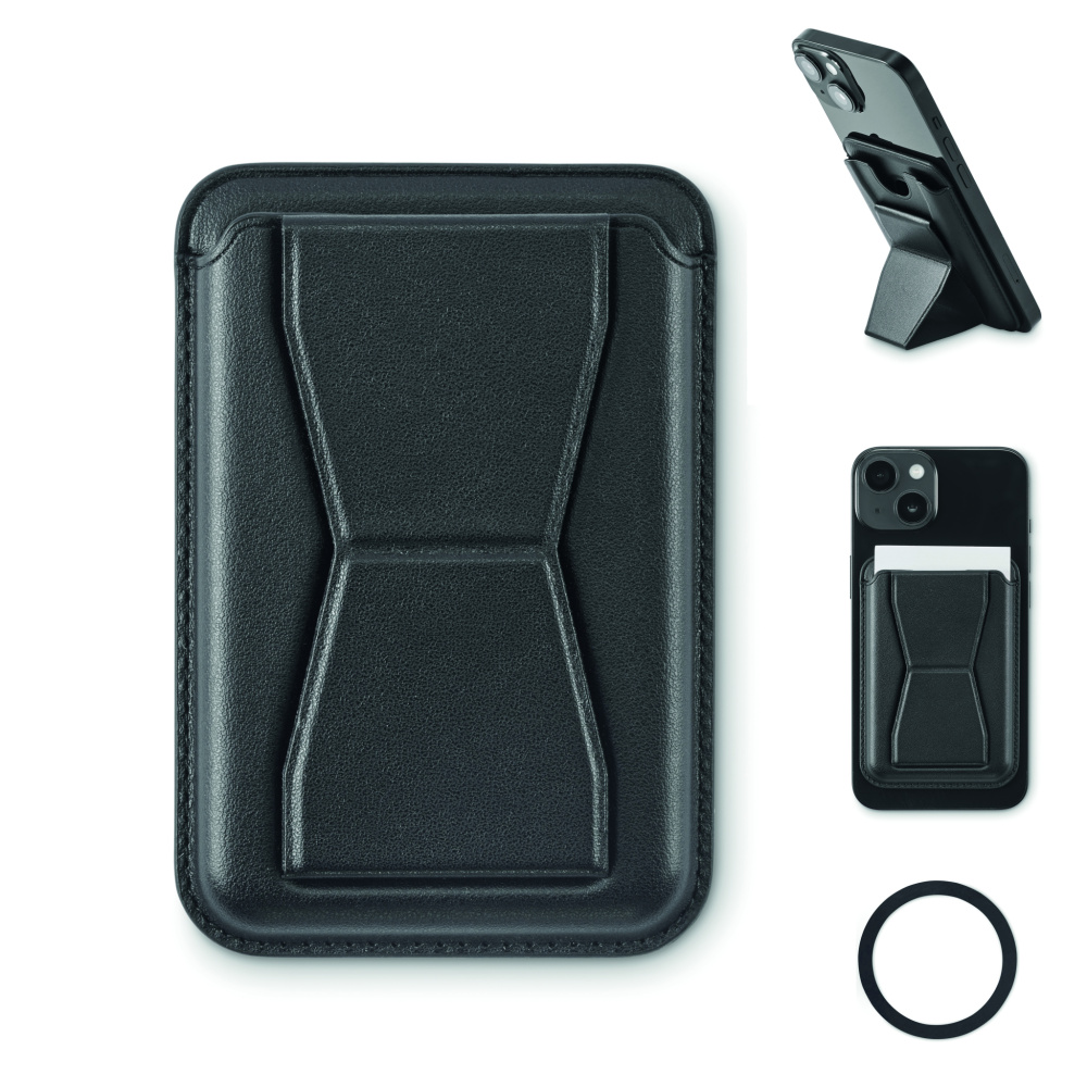 Logotrade reklamprodukter bild: Magnetisk PU-korthållare