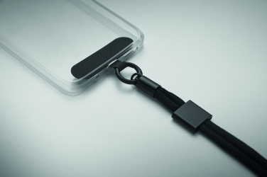 Logotrade profilreklam bild: Handledsband telefon i RPET