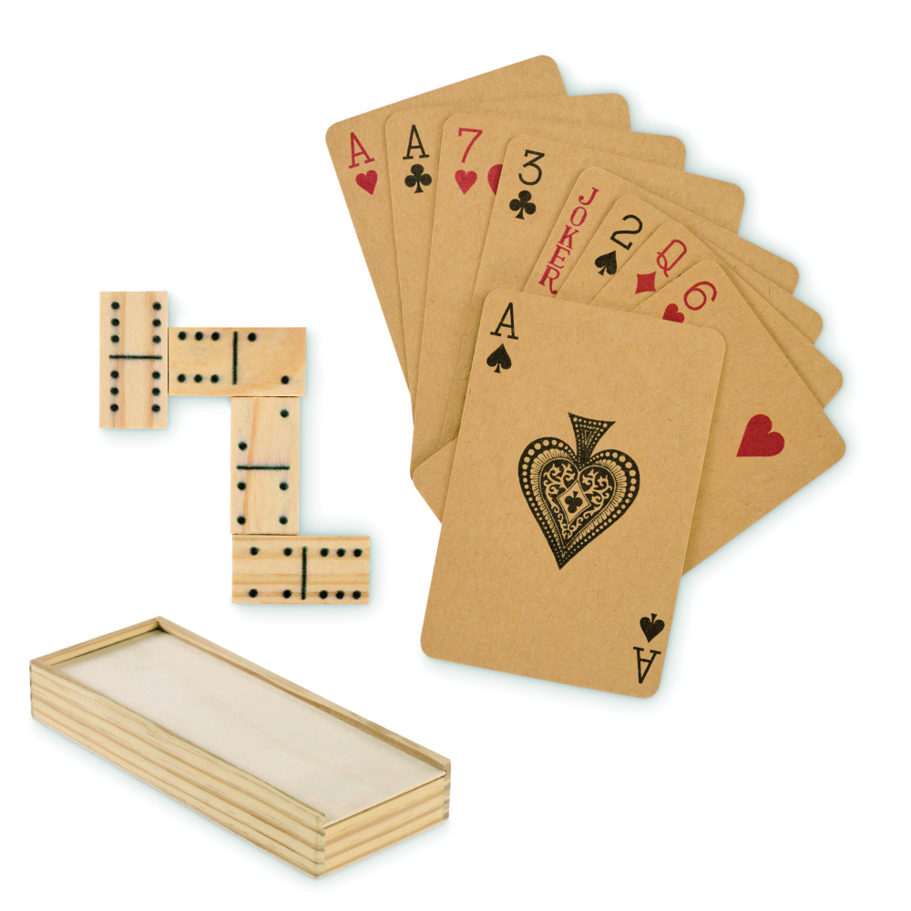 Logotrade presentreklam bild: Domino- och kort set