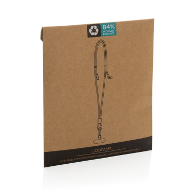 Logotrade profilprodukter bild: LoopAmp RCS RPET justerbar telefonkabel med 60 W kabel