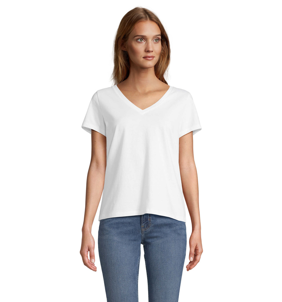 Logotrade kampanjprodukter bild: REGENT V T-SHIRT WOMEN