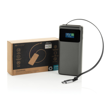 Logotrade profilreklam bild: Quantom RCS ultrasnabb PD45W 10.000mAh powerbank med display
