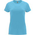 Capri kortärmad T-shirt för dam, Turkos