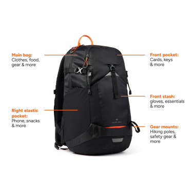 Logotrade presentreklam bild: Nordic Drift Trail RCS ryggsäck 24L