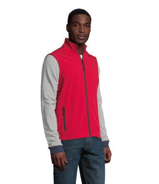 Logotrade reklamprodukter bild: RACE BW HERR SOFTSHELL