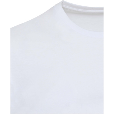 Logotrade profilprodukter bild: Azurite 160 g/m² kortärmad unisex-T-shirt av ekologiskt OCS-material