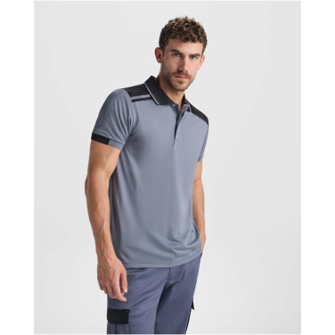 Logotrade reklamprodukter bild: Samurai 160 g/m2 antibakteriell kortärmad unisex-pikétröja 