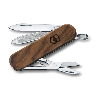 Logotrade profilreklam bild: VICTORINOX Classic SD Wood Fickkniv 5 funktioner