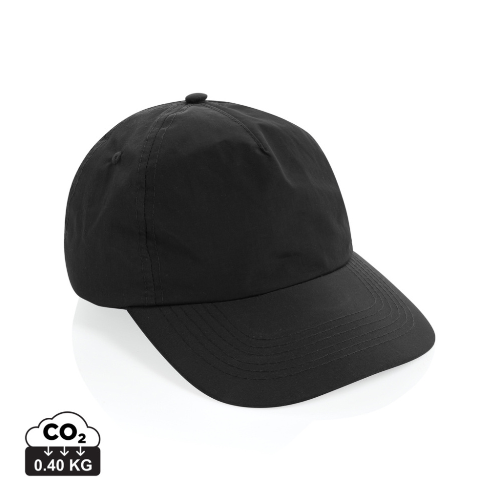 Logotrade profilprodukter bild: KENTO URBAN RCS återvunnen nylon 5-panels baseballkeps