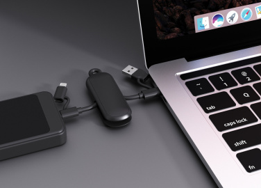 Logotrade profilreklam bild: Urban Vitamin Dublin 4-i-1 nyckelringskabel